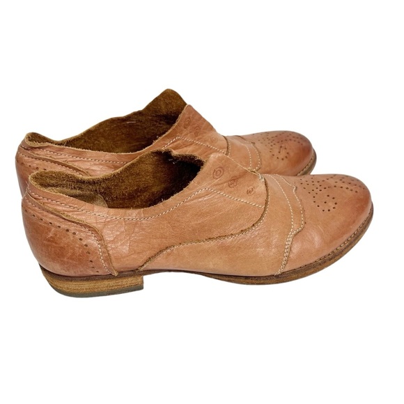 BLACKSTONE HL55 Rusty Brown Women's Size 40/9 slip on oxford style shoes - Picture 1 of 11
